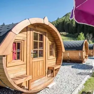 Prefabricated Waterproof Sale Scenic Customized Box Graphic Office Sentry Technical Floor Hotel Wood House Creative Design 2021