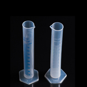 Cilindro Graduado de Plástico O'Kayme de 10 ml, 25 ml, 50 ml, 100 ml, 250 ml, 500 ml, 1000 ml, PP, Resistente a Ácidos y Álcalis, Línea Azul, para Uso en Laboratorio - Product Image 2