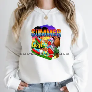 Verano tropical Mama Nana tía hermana Floral mamá hierro en español ocupado haciendo cosas de mamá pegatinas de transferencia DTF para camisetas - Product Image 3