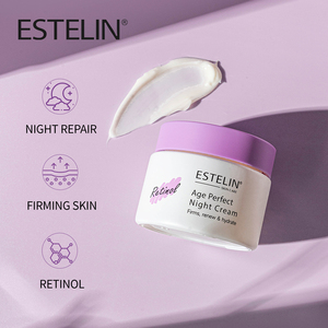 ESTELIN Crème éclaircissante <span class=keywords><strong>de</strong></span> <span class=keywords><strong>nuit</strong></span> au rétinol <span class=keywords><strong>Age</strong></span> <span class=keywords><strong>Perfect</strong></span> pour le visage, crème anti-rides blanchissante pour la peau du visage en Chine - Product Image 3