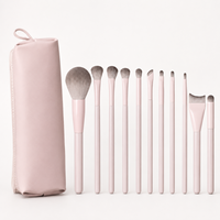 Ensemble de 13 pinceaux de maquillage professionnels avec poils synthétiques doux, étiquette privée OEM, logo personnalisé