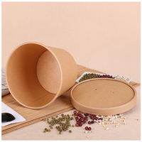 Contenants alimentaires jetables en papier kraft de qualité supérieure, de qualité alimentaire, compatibles micro-ondes, pour tiffin, déjeuner, salade, soupe, fruits, restauration rapide
