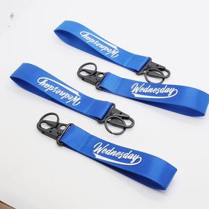 Creative Marketing Giveaways & Corporate Event Promotional Gifts Bulk Custom <b>Nylon</b> Ribbon Tactical Key Holder Lanyards - Product Image 3