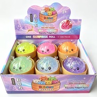 Jouet Squishy Géant Arc-en-ciel en Forme de Boulette Pailletée Mystère de Noël – Balle Anti-stress en Forme de Boulette de Noël Promotionnelle