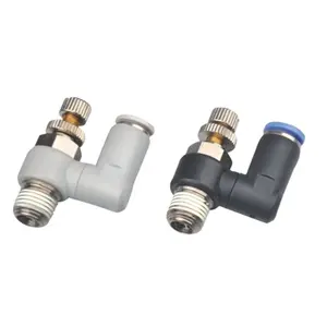 SS series Male Thread quick connecting rotated Speed Controls air pipe tube fitting