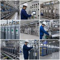 Cilindro de Gas Neón UHP 99.9999% 6N de Acero, 10L/40L, 150 Bar, Recargable, con Estándar ISO9809, DOT TPED, para Laboratorio de Investigación