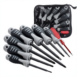 <b>Screwdriver</b> Set 8 Pc Insulated Anti Slip Handle Cross Flat Head Diy Repair Tool Kit - Product Image 2