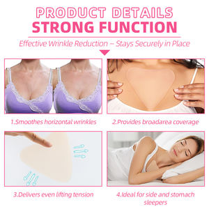 Toppa sul petto trasparente a caldo impermeabile e riutilizzabile con tampone antirughe in Silicone per donna - Product Image 2