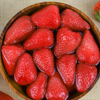 China Ingeblikte Rode Aardbeienplakjes In Siroop Fruitsuiker Ingeblikt Voedsel Premium Kwaliteit Ingeblikte Aardbeien