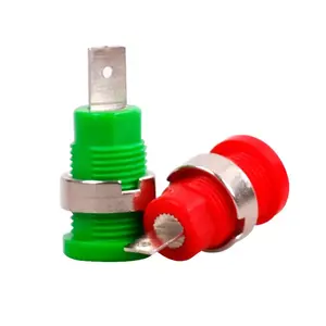 उच्च वर्तमान 4 मिमी केला जैक सॉकेट महिला एडाप्टर कनेक्टर सुरक्षित पीतल 4 मिमी केला सॉकेट - Product Image 1