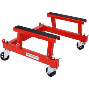 ATV motore moto culla Dolly 1500lbs capacità rosso FCJ in acciaio gomma metallo-nuovo e usato condizione - Product Image 5