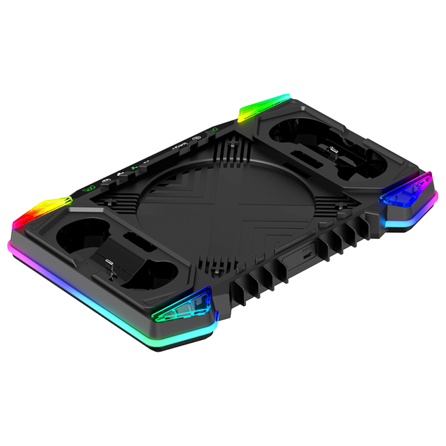 High Quality RGB Light Strip Vertical Stand With Cooling Fan &Charging Dock for Xbox Series X