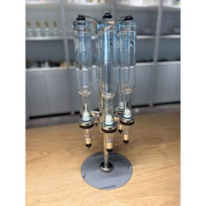 Support de remplissage rotatif pour distributeur de parfum, avec 6 bouteilles de 375 ml, pour huiles essentielles, modèle Glass Botol Oil Nozzle Wedding Secrets, avec fonctionnement explicite - Product Image 2
