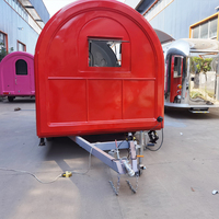 3.5m Café Food Truck Remorque à Vendre Mobile Fast Food Car Tuk Tuk Food Cart Mobile Snack Cart