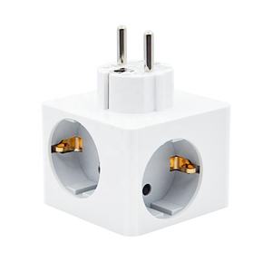 CE KEMA approuvé 3 prises allemandes adaptateur de prise de Cube d'alimentation 250V 16A prise d'extension de multiprise <span class=keywords><strong>Powercube</strong></span> avec 2 <span class=keywords><strong>USB</strong></span> - Product Image 4