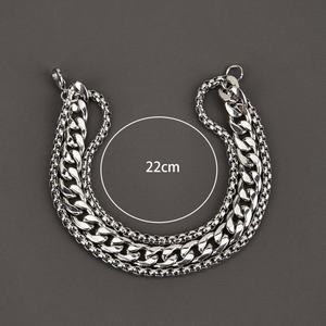 Fabricant de bijoux sur mesure, bracelets à maillons cubains, chaîne ronde, bracelet de poignet, acier inoxydable, bijoux tendance, accessoires de bijouterie - Product Image 6