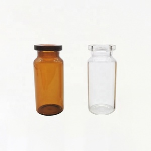 ขวดแก้วใส่ยาปฏิชีวนะขนาดเล็กสำหรับร้านขายยาพร้อมจุกยางสีเทา - Product Image 4