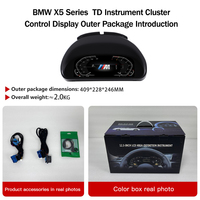 10.25 Inch Car Carplay Instrument Cluster Linux LCD Digital Display Speedometer Kompatibel untuk BMW X5 E53/ E391999-2006