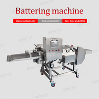 Machine à paner et à enrober les aliments, grande capacité, pour nuggets de poulet, crevettes, anneaux d'oignon – Système de panure