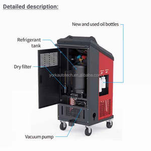 Smartsafe ac519 hoàn toàn tự động ô tô di động xe điều hòa không khí lạnh phục hồi môi chất lạnh Máy chiết rót khí - Product Image 2