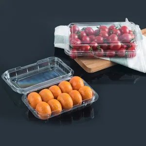 डिस्पोजेबल पारदर्शी Punnets पैकिंग फल सब्जी जामुन पैकेजिंग बॉक्स खाद्य कंटेनर
