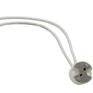 Vito Porcelain Mr16 Lamp Holder 12v Led Light Fixture Base For Spotlights And <b>Downlights</b> - Product Image 1