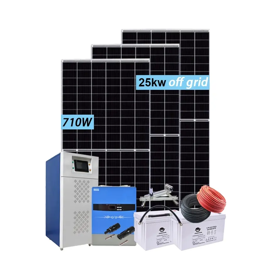 Jingsun Venda Quente Sistema de Painel Solar Completo 20kw Sistema de Energia Solar Off Grid para Comercial Industrial