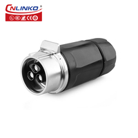 Connecteur d'alimentation certifié M28 à 3 broches mâle et femelle, 35A 500V, étanche IP68