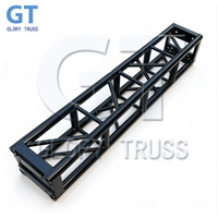 Système de treillis de toit en aluminium pour scène de concert mobile, treillis d'éclairage noir et argenté pour spectacles sur scène et présentoirs