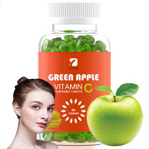 Gomitas Masticables <span class=keywords><strong>de</strong></span> <span class=keywords><strong>Vitamina</strong></span> <span class=keywords><strong>C</strong></span> <span class=keywords><strong>de</strong></span> 1000 mg con Sabor a Manzana, Colágeno, Refuerzo del Sistema Inmunitario <span class=keywords><strong>para</strong></span> Adultos y Adolescentes - Product Image 1