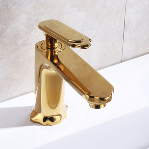 Vòi Nước Phòng Tắm Màu Vàng Hồng Hiện Đại Gắn Sàn Bằng Đồng Thau Vòi Nước Hình Mờ - Product Image 3