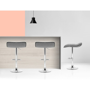 <span class=keywords><strong>Tabouret</strong></span> <span class=keywords><strong>de</strong></span> comptoir pivotant réglable en acier inoxydable, pour la cuisine <span class=keywords><strong>de</strong></span> Cocktail, gris, rembourré - Product Image 6