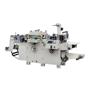 Automatic paper label die cutting machine with hot stamping