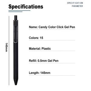 Nouveaux stylos en plastique 2025, vente en gros, stylos à bille personnalisés avec impression de logo d'entreprise, encre gel 0,5 mm, pour cadeau - Product Image 3