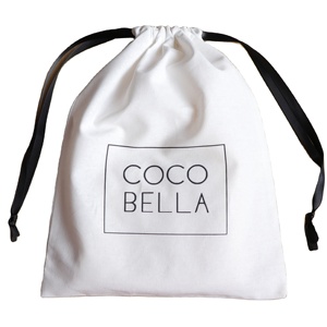 Sac cadeau en coton mousseline blanc personnalisé de 10*12,5 pouces pour produits capillaires et de beauté, vente en gros - Product Image 2