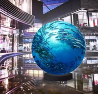 Pantalla de bola Led Visual de guía para exhibición Pantalla esférica Led en forma de Stock de fábrica Pantalla de esfera de diámetro de globo