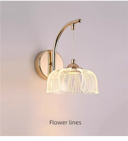 Lampes murales LED de luxe, construction en aluminium à intensité variable pour chambre, salon et couloir