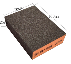 100*70*25mm OEM tùy chỉnh alumina tường chà nhám miếng bọt biển khối ướt/khô sử dụng chà nhám miếng bọt biển - Product Image 3