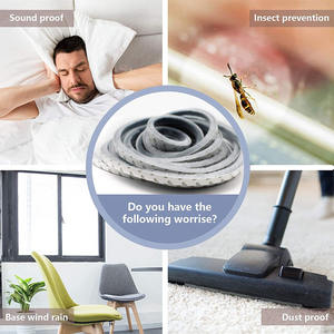 Burlete autoadhesivo insonorizado a prueba de polvo, tira de sellado de cepillo de puerta para ventanas correderas y Marco de puertas, <span class=keywords><strong>bloqueador</strong></span> de viento - Product Image 4