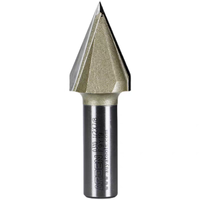 Fraise de précision 3D CNC à 2 dents, revêtement AlTiN, pour rainurage en V et chanfreinage, tête de coupe pour machine de gravure, OEM avec emballage en boîte