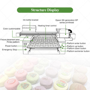 Sugar Candy Marshmallow Edible Ink 3D Impresora Para Pasteles <b>Printer</b> Printing Machine for Cake Photo - Product Image 3