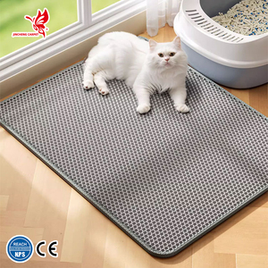 Tapis de litière pour chat EVA double couche imperméable <span class=keywords><strong>nid</strong></span> <span class=keywords><strong>d</strong></span>'<span class=keywords><strong>abeille</strong></span> étanche à l'urine nouveau design différentes couleurs tapis de litière pour chat - Product Image 1