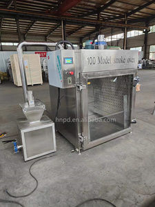 <strong>Commercial</strong> Automatic Stainless Steel Chicken Meat <strong>Smoker</strong> Big Small Smoke House <strong>Oven</strong> for Sausage &amp; Food Smoking with Wood Fired - Product Image 3