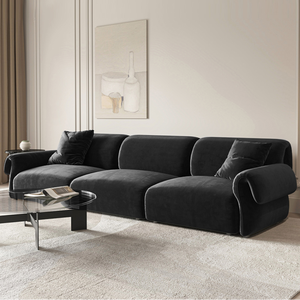 Set di Divani Modulari di Lusso Personalizzabili in Tessuto Bouclé <span class=keywords><strong>Verde</strong></span> <span class=keywords><strong>e</strong></span> Velluto, Stile Nordico Confortevole per Soggiorno - Product Image 4