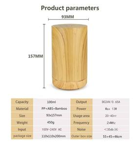 Diffuseur d'arômes ultrasonique à effet bois, humidificateur silencieux à brume froide, minuterie réglable, machine à parfum aux huiles essentielles pour la maison - Product Image 4