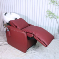 Chaise de shampooing avec fonction de massage électrique, vente chaude, mobilier de salon à vendre, unité de lavage de shampooing en vente chaude