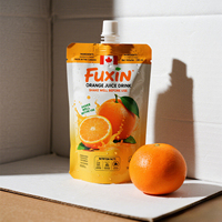 Pochette à bec verseur personnalisée imprimée avec film haute barrière pour jus de fruits, smoothies, boissons et emballages alimentaires liquides