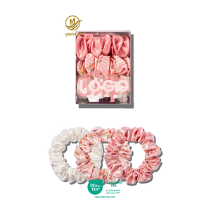 Collection de chouchous en soie de mûrier SILK – Accessoires capillaires de luxe en soie hautement élastiques pour femmes – Lot d'élastiques à <span class=keywords><strong>cheveux</strong></span> pour queue de cheval - Product Image 6