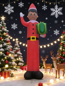Elfe de Noël gonflable géant de 20 pieds, avec LED intégrées, pour la décoration de la cour, du jardin et de la pelouse - Product Image 6