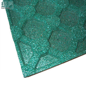 גומי משובץ אריח גרוטאות רכב צמיג מחזור מערכת כדי פירור גומי מרצפות - Product Image 3